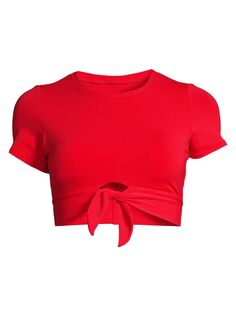 Купальный топ с футболкой Ava Robin Piccone, красный