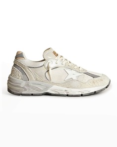 Беговые кроссовки из смешанной кожи Star Dad Golden Goose