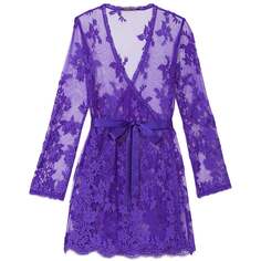 Халат Victoria&apos;s Secret Sheer Lace Wrap, фиолетовый