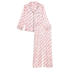 Пижама Victoria&apos;s Secret Satin Long, светло-розовый