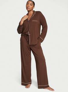 Пижама Victoria&apos;s Secret Modal Long, коричневый
