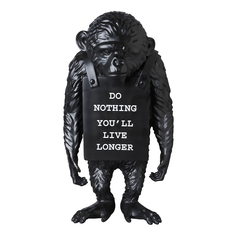 Фигурка Medicom Toy Banksy Brandalism Monkey Sign, черный