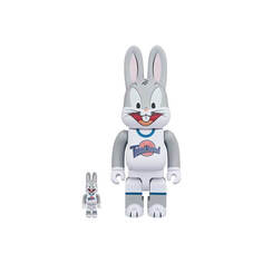 Фигурка Bearbrick x Space Jam Rabbrick Bugs Bunny 100% &amp; 400% Set, серый