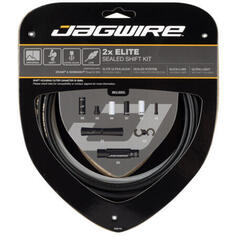 Комплект тросов переключения передач Jagwire 2X Elite, черный / черный / черный