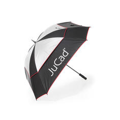 Зонт без крепления JuCad ветрозащитный, черный/черный/серебристый