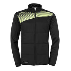 Утепленная детская куртка Uhlsport Liga 2.0, черный/черный/зеленый