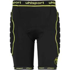 Утепленные вратарские шорты Uhlsport Bionic Frame, черный/неоново-желтый