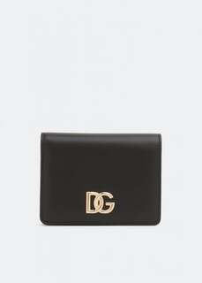 Кошелек DOLCE&amp;GABBANA Logo leather bi-fold wallet, черный