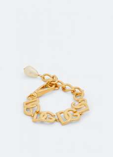 Браслет DOLCE&amp;GABBANA DG multi-logo link bracelet, золотой