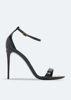 Сандалии DOLCE&amp;GABBANA Polished calfskin sandals, черный