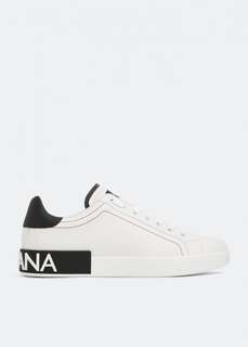 Кроссовки DOLCE&amp;GABBANA Leather sneakers, белый