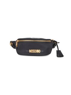 Поясная сумка с логотипом Moschino, черный