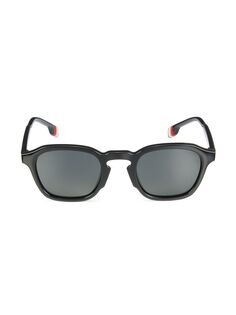 Овальные солнцезащитные очки 49 мм Burberry, серый