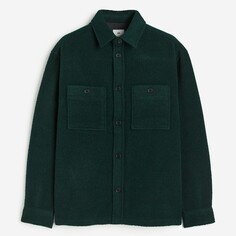 Куртка рубашка H&amp;M Loose Fit, темно-зеленый H&M