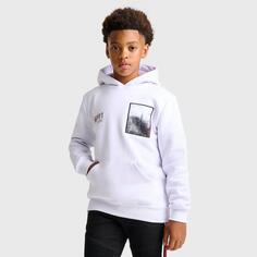 Детский пуловер с капюшоном «Предложение и спрос» NYC Stacker, белый Supply And Demand