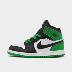 Детские повседневные туфли Air Jordan Retro 1 High OG для малышей, зеленый