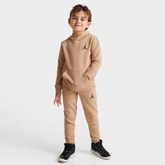 Детский комплект из флисовой толстовки с капюшоном и брюк-джоггеров Jordan MJ Essentials для маленьких детей, бежевый Nike