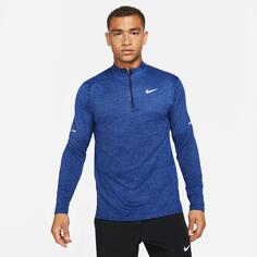 Мужская беговая рубашка с молнией до половины длины Nike Dri-FIT Element, синий
