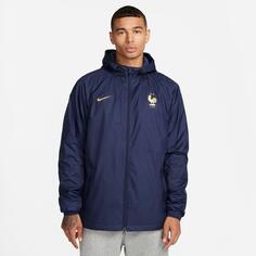Мужская футбольная куртка с капюшоном Nike France Strike Dri-FIT, синий