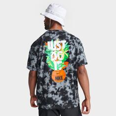 Мужская футболка с рисунком тай-дай Nike Max90 Basketball Planter, черный