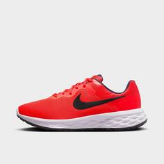 Мужские кроссовки Nike Revolution 6 (очень широкая ширина 4E), красный