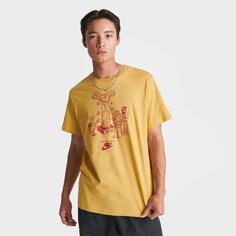 Мужская футболка с графическим рисунком Nike Sportswear Shoot For Victory, желтый
