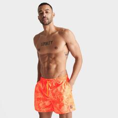 Мужские шорты для плавания Nike Swim Collage 5 дюймов для волейбола Шорты для плавания, апельсин