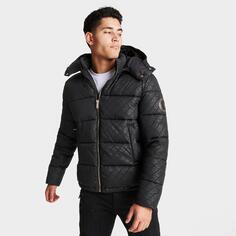 Мужская куртка-пуховик с принтом Sabre и спросом и предложением, черный Supply And Demand