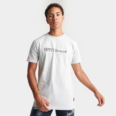 Мужская футболка с надписью Supply &amp; Demand NYC, белый