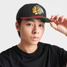 Двухцветная кепка Mitchell &amp; Ness Chicago Blackhawks NHL Snapback, черный