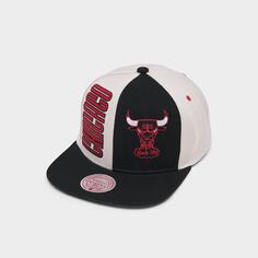 Кепка НБА с поп-панелью Mitchell &amp; Ness Chicago Bulls Snapback, черный