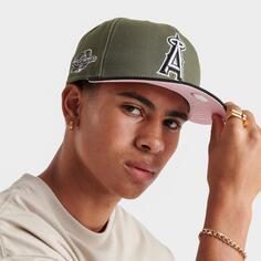 Оливковая кепка New Era Los Angeles Angels MLB 9FIFTY Snapback, зеленый