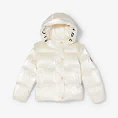 Куртка-трансформер Michael Kors Kids Metallic Quilted Puffer, кремовый