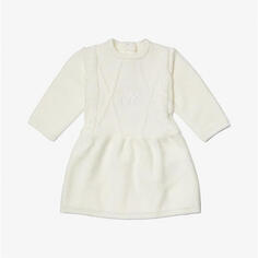 Платье Michael Kors Kids Logo Knitted Baby, кремовый