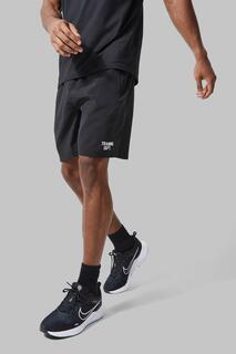 Мужские шорты active performance training dep Boohoo, черный