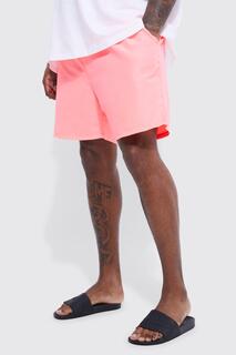 Одноразные шорты для плавания средней длины Boohoo, розовый