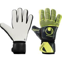 Вратарские перчатки Uhlsport Supersoft Hn Flex Frame, черный/желтый