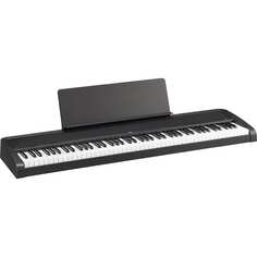 Korg B2 88-клавишное цифровое пианино с взвешенным молоточковым механизмом, черное B2 88-Key Digital Piano With Weighted Hammer Action,