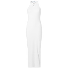 Платье Off-White Off Stamp Ribbed Long Dress