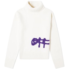 Джемпер Off-White Logo Intarsia Turtleneck Knit