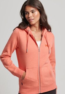 Толстовка на молнии Superdry Vintage Logo, la coral marl