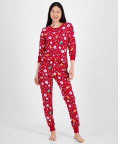 Женский пижамный комплект с принтом Sweets Family Pajamas
