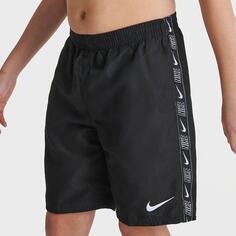 Шорты для плавания Nike с логотипом на ленте для мальчиков, черный