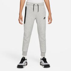 Брюки-джоггеры из технического флиса Nike Sportswear для мальчиков, серый