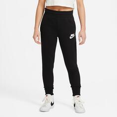 Брюки-джоггеры из французского терри Nike Sportswear Club для девочек, черный