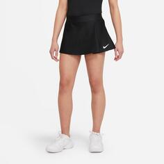 Теннисная юбка NikeCourt Dri-FIT Victory для девочек, черный
