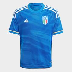 Детская домашняя футбольная майка Adidas Italy 23, синий