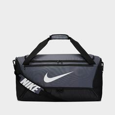 Спортивная сумка среднего размера для тренинга Nike Brasilia, серый