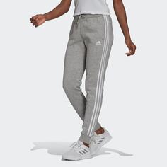 Женские узкие спортивные брюки adidas Essentials с манжетами зауженного кроя, серый