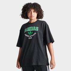 Женская футболка adidas Originals Varsity с короткими рукавами, черный